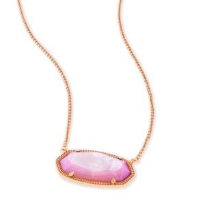 Kendra Scott Delaney Rose Gold Necklace